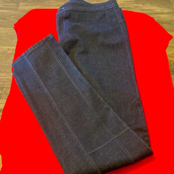 Button Front Riding Style Pants - Picture 2 of 2